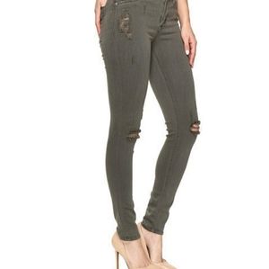 Hudson Nico Super Skinny Jean's Loden Green Size 25